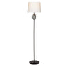 Ravenna Home Round Base Floor Lamp with LED Light Bulb - 58 Inch, Dark Bronze