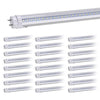 T8 LED Replacement, HouLight 25-Pack, 18W 4-foot T8 LED Light Tube, 6000K, Daylight, Transparent Cover, Super Bright White, Double End Power