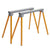 Bora Portamate PM-3300T Steel Folding Sawhorses - Set of 2 Heavy Duty Stands - Pre-Assembled