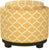 Ravenna Home Morrocan Storage Ottoman with Tray - 19 Inch, Yellow and Cream