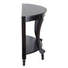 Ravenna Home Traditional Solid Pine End Table, 28'' H, Black Finish