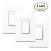 TP-LINK HS220P3 WiFi Smart Dimmer Switch, Control Lighting from Anywhere, Easy In-Wall Installation (Single-Pole Only) No Hub Required, Compatible with Alexa Echo & Google Assistant 3-Pack Kit