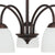 Ravenna Home Classic 5 Light Chandelier, Bulbs Included, 72 Inch Height, Dark Bronze