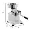 Zica ZF-130 5 inches Commercial Hamburger Patty Maker, Stainless Steel Bowl, Includes 500 Patty Papers