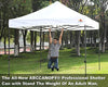 ABCCANOPY 10x10 Tent Pop-up Canopy Tent Instant Canopies Commercial Outdoor Canopy with Awning & Wheeled Carry Bag Bonus 4X Weight Bag, (White-1905)