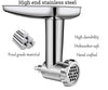 Stainless Steel Food Grinder Attachment fit KitchenAid Stand Mixers Including Sausage Stuffer, Dishwasher Safe,Durable Meat Processor Accessories