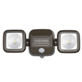 Mr. Beams MB3000 High Performance Wireless Battery Powered Motion Sensing Led Dual Head Security Spotlight, 500 Lumens, Brown, 4 Pack