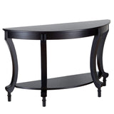 Ravenna Home Traditional Solid Pine End Table, 28'' H, Black Finish