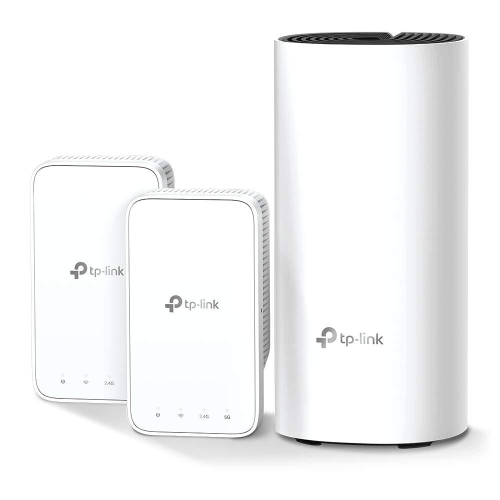 TP-Link Deco Whole Home Mesh WiFi System - Seamless Roaming, Adaptive Routing, Compact Plug-in Design, Up to 4, 500 Sq. ft (Deco M3 3-Pack)