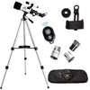 Gskyer Telescope, Travel Scope, 70mm Aperture 400mm AZ Mount Astronomical Refractor Telescope for Kids Beginners - Portable Travel Telescope with Carry Bag, Smartphone Adapter and Wireless Remote