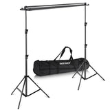 Neewer Photography Backdrop Support System with Carrying Case - Maximum 8.8x10 feet/2.7x3 meters (Height x Width) for Muslin, Paper and Canvas Backdrops for Photo Video Studio Shooting