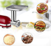 Stainless Steel Food Grinder Attachment fit KitchenAid Stand Mixers Including Sausage Stuffer, Dishwasher Safe,Durable Meat Processor Accessories