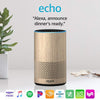 Echo (2nd Generation) - Smart speaker with Alexa - Limited Edition Oak Finish