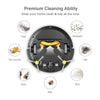 VAVA Robot Vacuum Cleaner 1300Pa Strong Suction, Super Quiet, Self-Charging Robotic Vacuum Cleaner, Cleans Hard Floors to Medium-Pile Carpets for Pet Hair (Black)