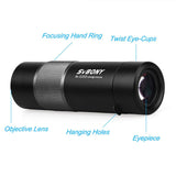 SVBONY SV36 Pocket Monocular ED Glass Mini Monoculars Waterproof Monoscope for Hunting Camping Surveillance Art Exhibition (8x32mm)