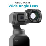 Neewer Wide Angle Lens Compatible with DJI Osmo Pocket Gimbal 3-Axis Stabilized Handheld Camera Wide Angle Lens Accessories for Large View and Wide Vision Photography and Group Photo