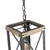 LNC Cage Pendant Lights, Wood Bond Chandelier for Island, Living Room, Non-Flat Ceiling Applicable A03437, Brown