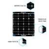 Renogy 50W 12V Eclipse Monocrystalline Portable Solar Panel Built-in Kickstand