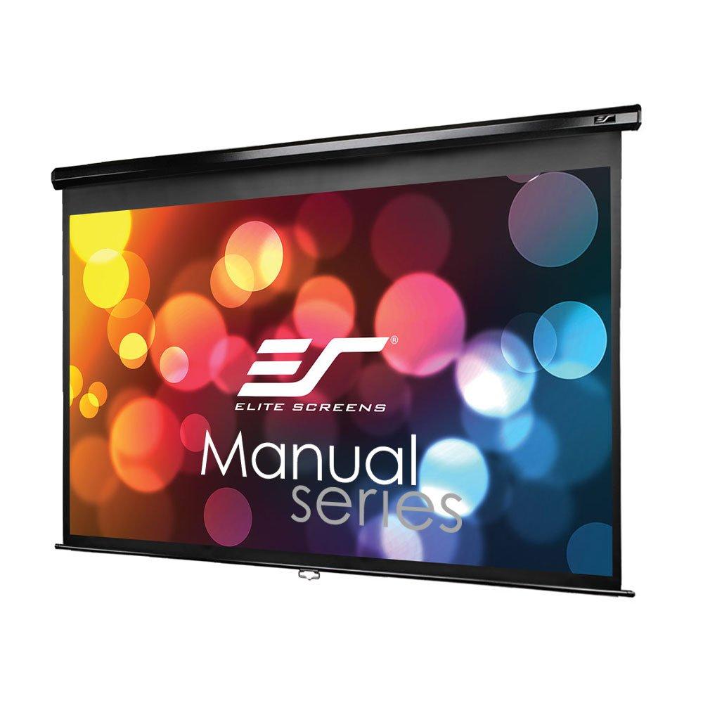 Elite Screens Manual Series, 139-INCH 16:10, Pull Down Manual Projector Screen with AUTO LOCK, Movie Home Theater 8K / 4K Ultra HD 3D Ready, 2-YEAR WARRANTY, M139UWX