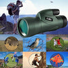 Gosky 12x55 High Definition Monocular Telescope and Quick Smartphone Holder - 2018 Newest Waterproof Monocular -BAK4 Prism for Wildlife Bird Watching Hunting Camping Travelling Wildlife Secenery