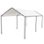 Abba Patio 10 x 20-Feet Light Portable Canopy with 6 Steel Legs, White