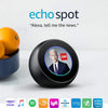 Echo Spot - Smart Alarm Clock with Alexa - Black