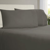 Linenwalas 100% Bamboo King Bed Sheets - Skin Friendly Extra Soft Luxury Bed Sheets Set with Deep Pocket Wrinkle Free Hypoallergenic Bedding (King, Charcoal Grey)