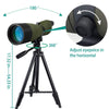 SVBONY SV17 25-75x70mm Spotting Scope Waterproof Straight Spotting Scope for Target Shooting Hunting Bird Watching(with 4 Section Tripod)