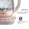 Buydeem K2693 Health-Care Beverage Tea Maker and Kettle, 9-in-1 Programmable Brew Cooker Master, 1.5 L, Pink