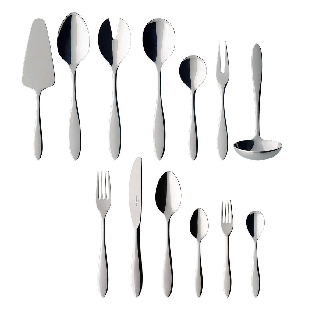 Villeroy & Boch Cutlery Set, 18/10 Stainless Steel, Metal, 44x29x9cm