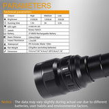 Underwater Flashlight, VOLADOR 3 CREE XPL LED 3100lm Professional Rechargeable Diving Light, Waterproof Dive Lamp for Scuba Night Dive with Battery and Charger