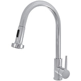 AmazonBasics Modern Pull Down Kitchen Tap - Polished Chrome