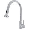 AmazonBasics Modern Pull Down Kitchen Tap - Polished Chrome