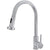 AmazonBasics Modern Pull Down Kitchen Tap - Polished Chrome