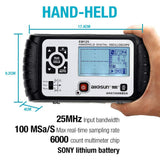 ALLOSUN Oscilloscope Handheld Scope Digital Storage Meter and Digital Multimeter DMM 25MHz Single Channel