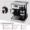 Best Choice Products 3-in-1 15-Bar Espresso, Drip Coffee, and Cappuccino Latte Maker Machine with Steam Wand Milk Frother, Thermoblock System, Tumbler, Portafilters, LED Display