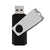 TOPSELL 100PCS 1GB USB 2.0 Flash Drive Bulk Pack Memory Stick Swivel Thumb Drives Pen Drives (1G, 100 Pack, Black)