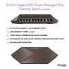 NETGEAR Nighthawk SX10 10-Port Gigabit/10G-Multi-Gig Smart Managed Plus Gaming Switch (GS810EMX) - with 2 x 10G/Multi-gig Ports, Low Latency for Responsive Streaming