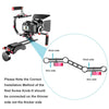 Neewer Film Movie Video Making System Kit for Canon Nikon Sony and Other DSLR Cameras Video Camcorders, Includes: C-Shaped Bracket,Handle Grip,15mm Rod,Matte Box,Follow Focus,Shoulder Rig (Red+Black)