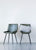 Creative Co-op Green Leather & Metal Chair,