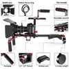 Neewer Film Movie Video Making System Kit for Canon Nikon Sony and Other DSLR Cameras Video Camcorders, Includes: C-Shaped Bracket,Handle Grip,15mm Rod,Matte Box,Follow Focus,Shoulder Rig (Red+Black)