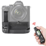 Neewer LCD 2.4G Wireless Remote Control Vertical Battery Grip Replacement for VG-C2EM with Screen Lock Function and 2 Pieces Sony FW50 Replacement Battery for Sony A7 II A7R II A7S II Cameras
