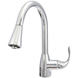 AmazonBasics Standard Pull Down Kitchen Tap - Polished Chrome