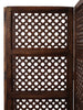 Artesia Carving Egg Jali Design Wooden Screen Room Divider Partition 4 Panel