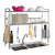 Abaft 304 Stainless Steel Over Sink Drying Rack Dish Drainer Rack&Kitchen Organizer (double Groove-double-layer)