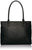 Solo Jay 15.6 inch Vintage Leather Laptop Ladies Tote Bag, Black