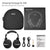 Meidong Mighty Rock E8D Active Noise Cancelling Bluetooth Headphones Over Ear HiFi Stereo Deep Bass Wireless Headset Built in Microphones Comfortable Earpads