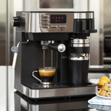 Best Choice Products 3-in-1 15-Bar Espresso, Drip Coffee, and Cappuccino Latte Maker Machine with Steam Wand Milk Frother, Thermoblock System, Tumbler, Portafilters, LED Display
