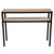 Flash Furniture Holmby Collection Knotted Pine Wood Grain Finish Console Table with Black Metal Legs