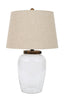 Creative Co-op Glass Fillable Table Lamp with Shade